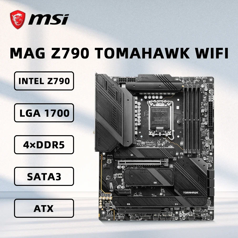 RoRuSMSI MAG Z790 TOMAHAWK WIFI Motherboard I9-12900K I7-12700KF I5-12400F I3-12100 CPU INTEL Z790 DDR5 7200MHz Wi-Fi 6E 256GB view 2