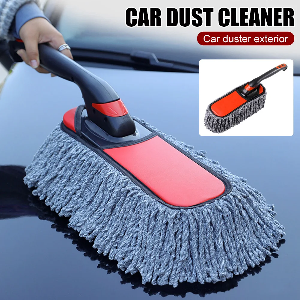 

Car Duster Exterior with Extendable Handle Car Cleaning Tool Dust Remover Soft Non-Scratch Cleaning Brush For Car Home Dusting