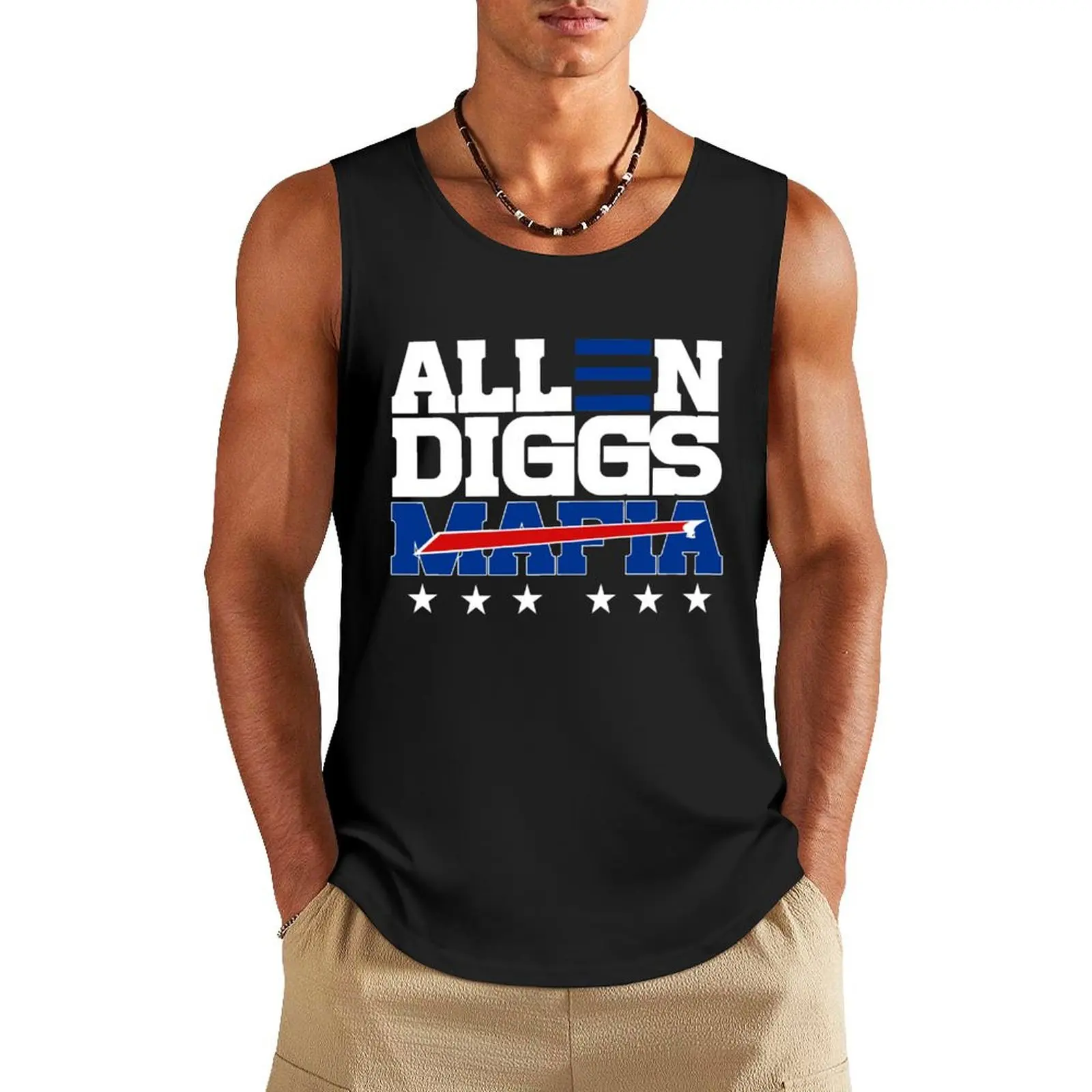 Allen Diggs 2020 Bills mafia Tank Top Men's t-shirt running shirt underwear gym clothes man fitness men gym clothing