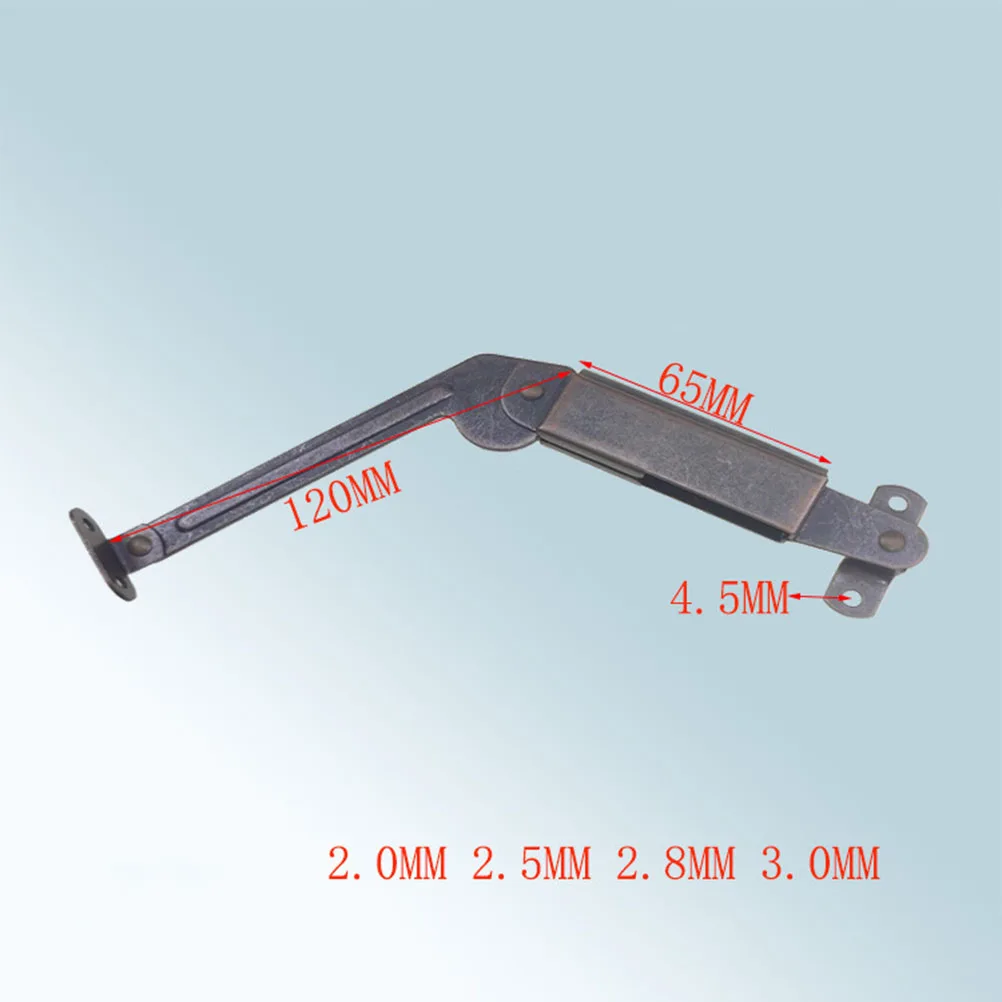 

2pcs Spring Long Arm Practical Safety Spring Support for Cabinet Wood Box ( Copper, /Pack)