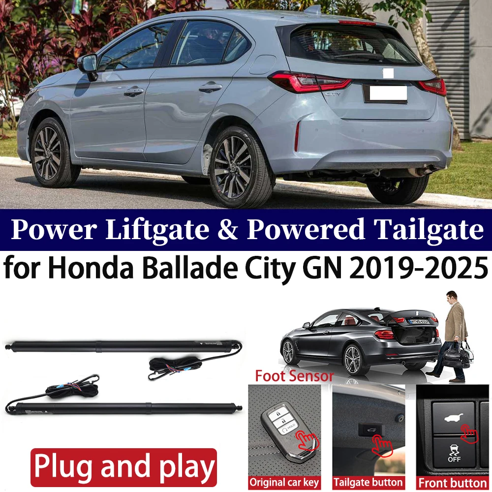 

ZhuCamX for Honda Ballade City GN 2019-2025 Car Power Liftgate Automatic One-Click Vehicle Powered Tailgate Strut Plug and paly
