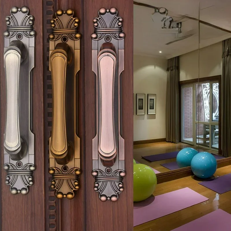 2PC Surface Mounted   Wardrobe Drawer Solid Wooden Door Handle Sliding Door Villa Large Wooden Door Handle