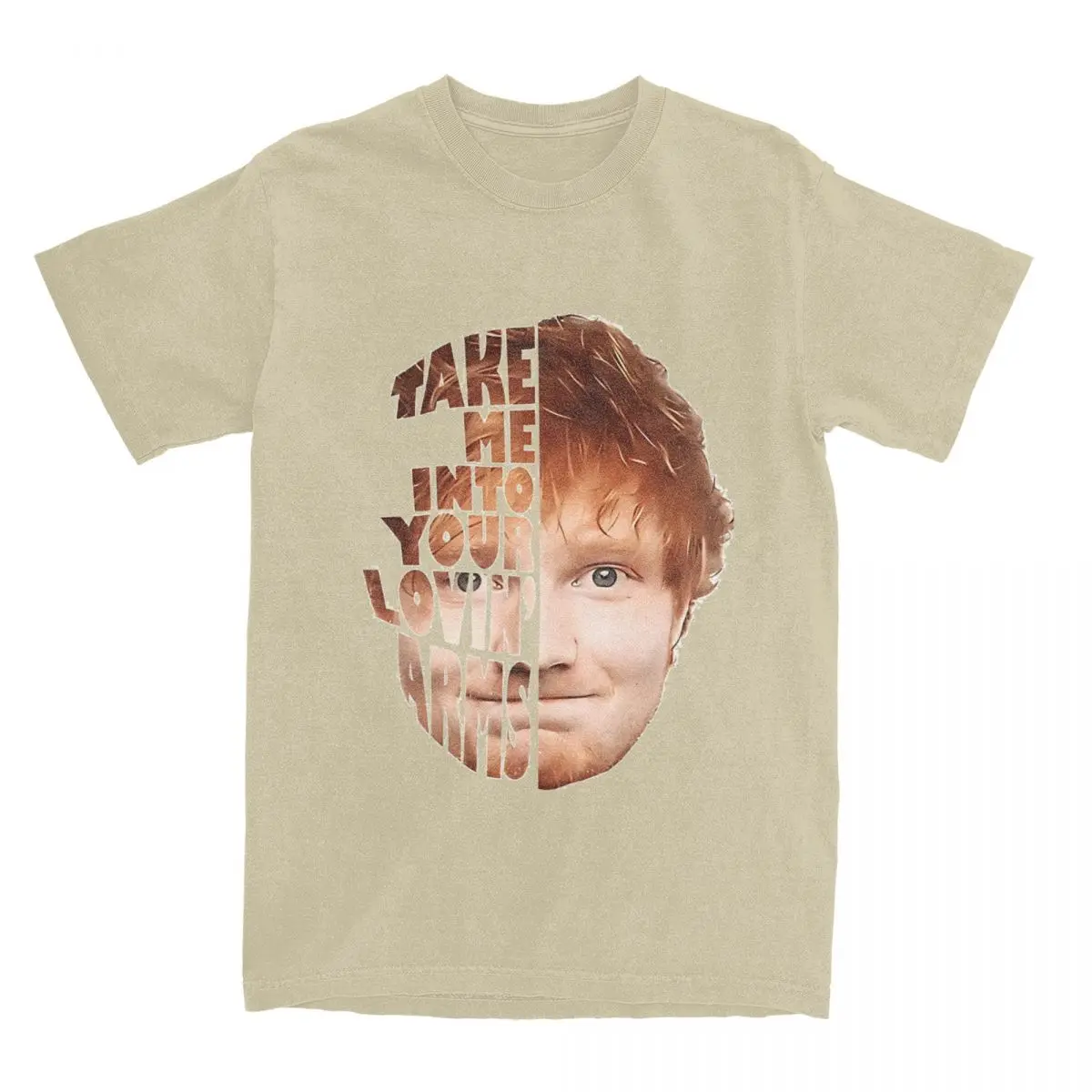 Men's Vintage Ed The Mathematics Tour T Shirt Ed Sheeran Cotton Clothing Novelty Short Sleeve Crew Neck Tees Graphic T-Shirt