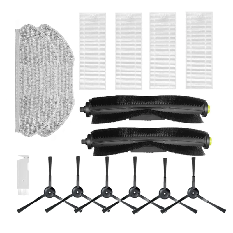 

Main Brush Side Brush Hepa Filter Replacement Accessories For Qihoo 360 S10 X100 Max Robot Vacuum Cleaner