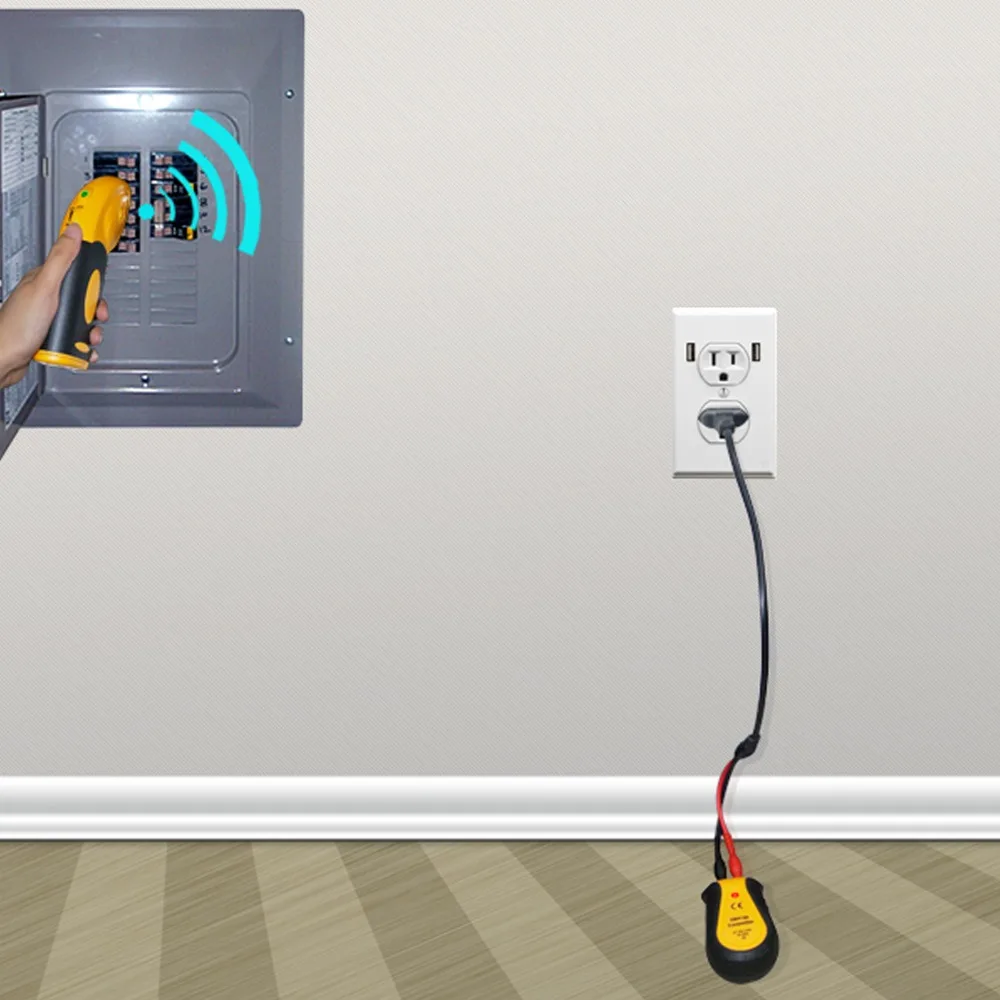 Circuit Breaker Receiver & Transmitter Electrical Finder Tool Lamp Socket Outlet Adapters 220V