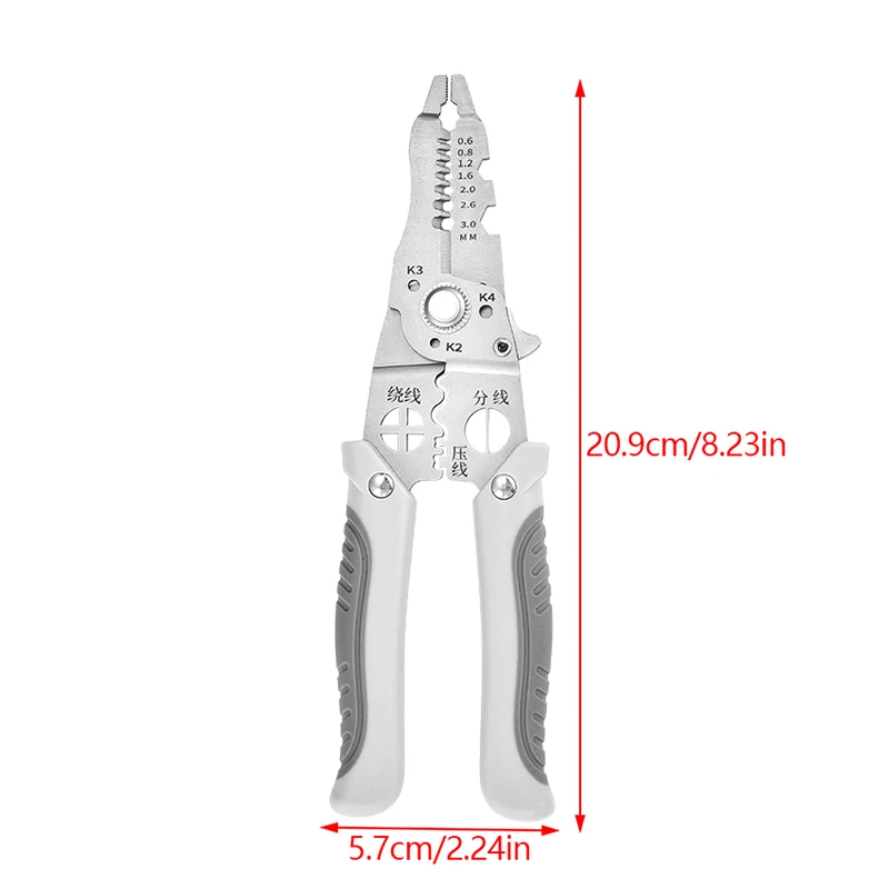 1Pcs Crimper Cable Cutter Adjustable Automatic Wire Stripper Stripping Crimping Pliers Multifunctional Wire Repair Tool Pliers