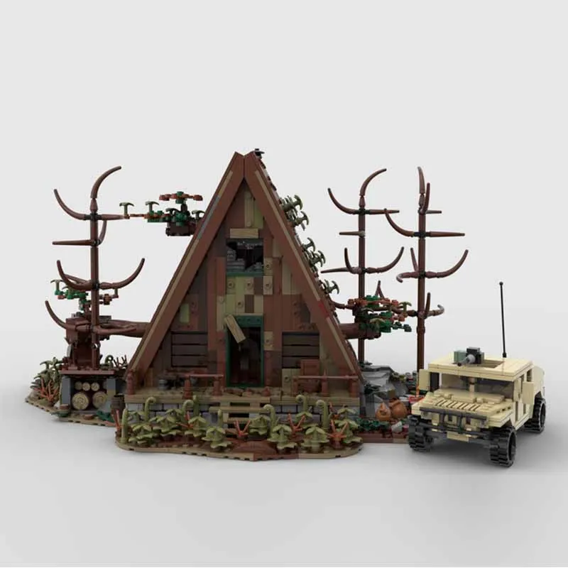 Popular Street View Model MOC Building Bricks Field Combat Camp Modular Technology Gifts Holiday Assemble Children Toys Suit