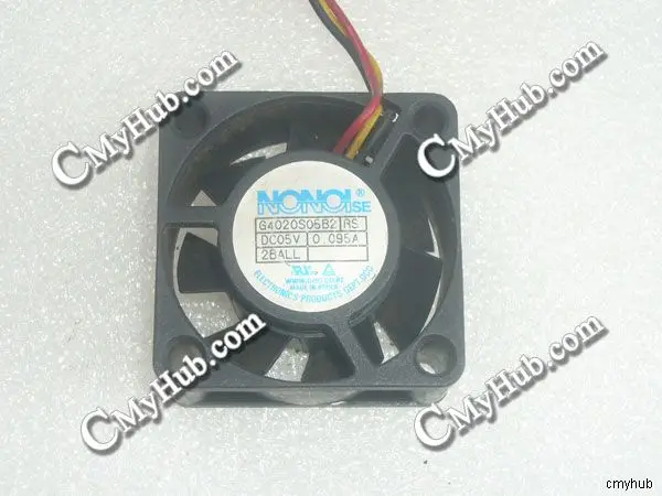 For NONOISE G4020S05B2 DC5V 0.095A 4020 4CM 40MM 40X40X20MM 3pin Cooling Fan G4020S05B2