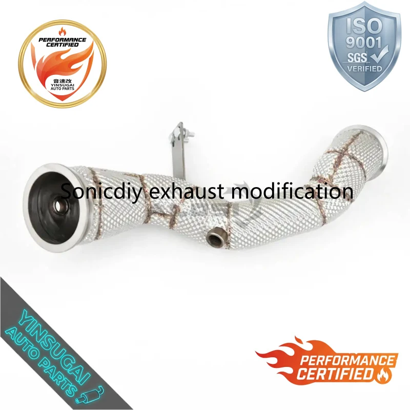 OEM Exhaust Downspout for Mercedes Benz E200 E250 E260 E300 Right-hand Drive W213 2.0T/1.5T Heat Insulation/Mirror Polished
