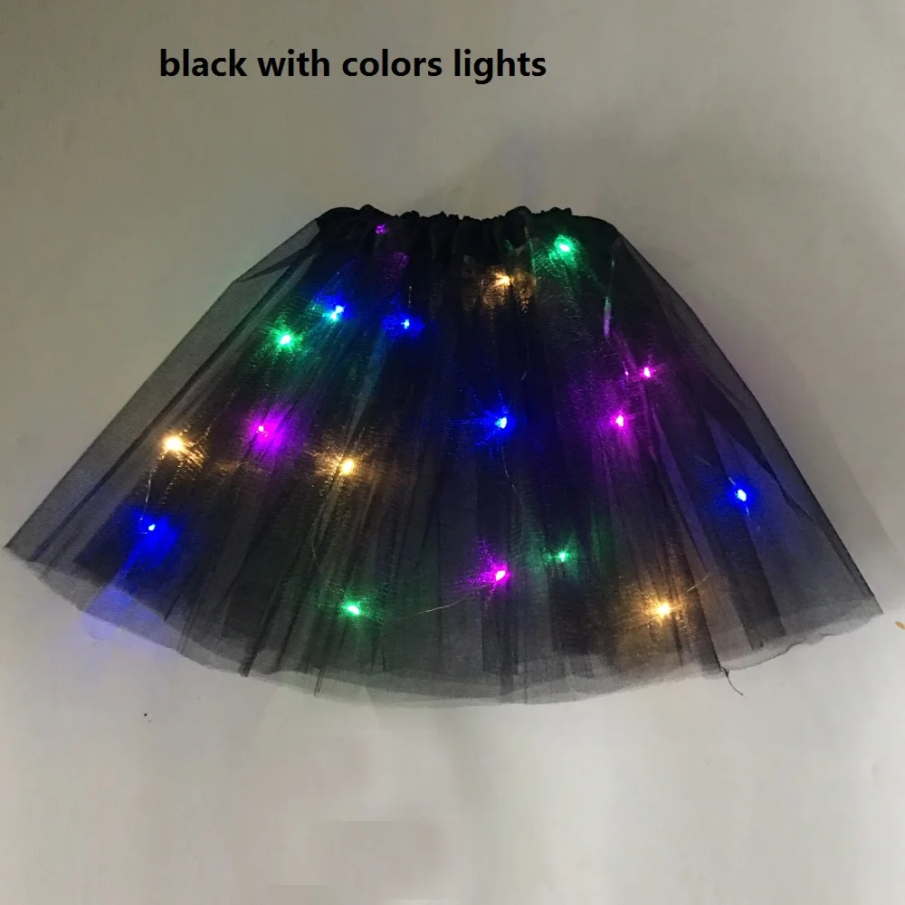 Jupe Tutu Lumineuse à LED pour Fille, 1 Pièce, Costume de ixau Néon Shoe, Dégradé, Cadeau d'Anniversaire, Baguette, Bande de Sauna, Festival de Mariage