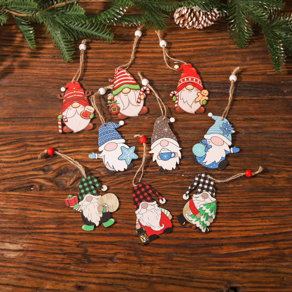 Christmas Gnome Pendant Festive Hanging Ornaments Faceless Gnome Cartoon Designs for Christmas Tree Home Decorations Festive