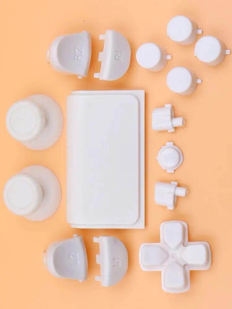 Capuchon de Joystick tactile, 18 couleurs, d-pad R1 L1 R2 L2, clé de Direction de déclenchement, boutons ABXY pour contrôleur PS4 Pro JDS 040, 1 ensemble