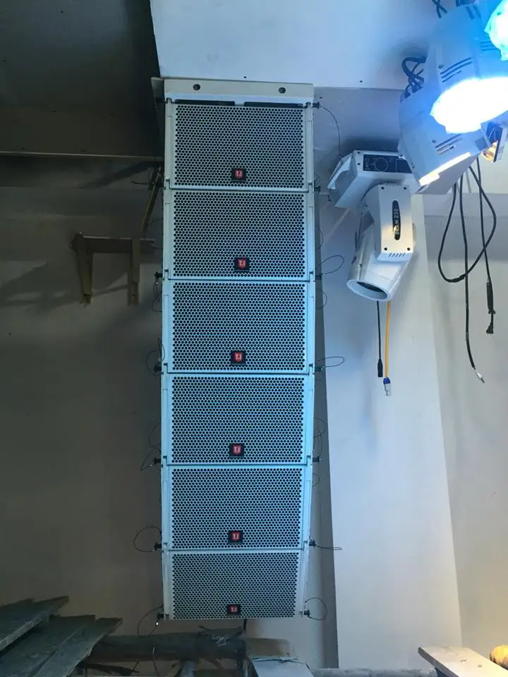 Professional Audio Sound Equipment White Single 10 Inch Line Array Speakers for Events