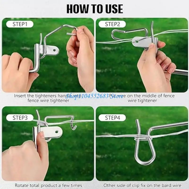 Y6GD ที่หนีบลวดชุบสังกะสีสำหรับงานหนักและที่จับแบบปรับได้สำหรับรั้วฟาร์ม