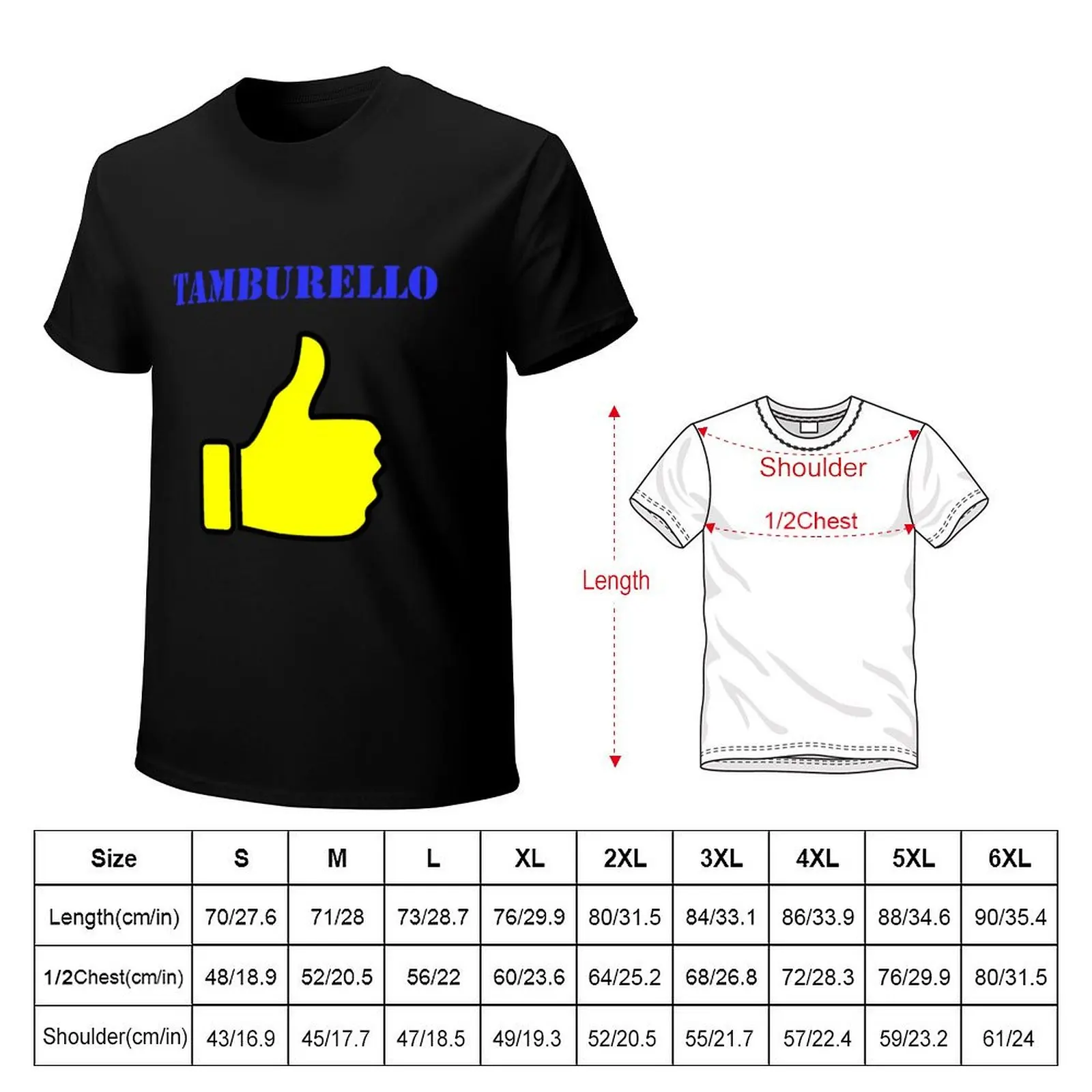 Tamburello - Thumbs up T-Shirt vintage Aesthetic clothing anime plain white t shirts men