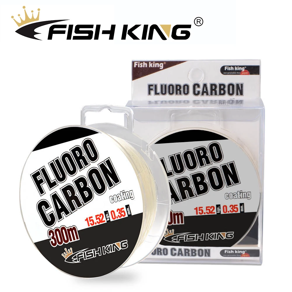 FISH KING 300m FluoroCarbon Coating Monofilament Nylon Fishing Line Japan Imported Super Strong Profesional carp Fishing Line