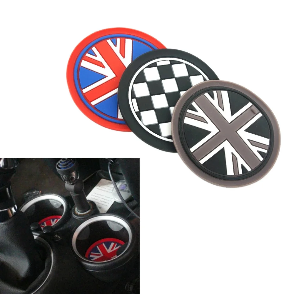 Para MINI Cooper S One Clubman Countryman R50 R53 R55 R56 R60 accesorios adhesivos para coche alfombrilla portavasos para MINI F56 F54 F60