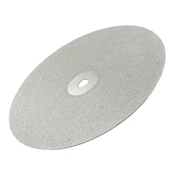 8Inch 200mm Diamond Coated Lapping Disc Grit 60-3000 1/2in Hole Flat Lap Wheel Abrasive Grinding Disc For Gemstone Jewelry Rock