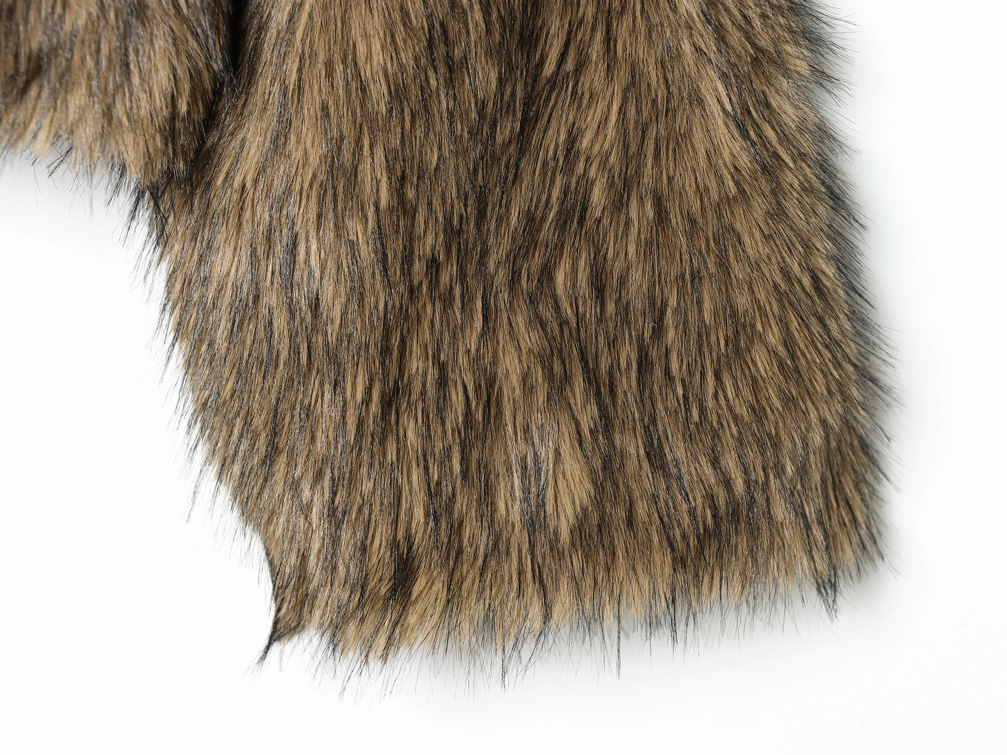 Frauen Licht Braun Winter Faux Pelz Mäntel Weibliche Chic Straße Gradienten Warme Pelzmantel Weibliche Mode Verdicken Luxus Oberbekleidung Kleiden