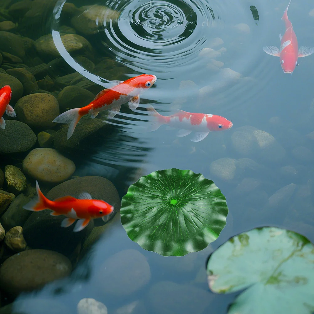 

3pcs Floating Lotus Leaf Lifelike Eva Pond Decor For Fish Tank Fountain Garden Party Diy Gift Water Pool Floating Decor