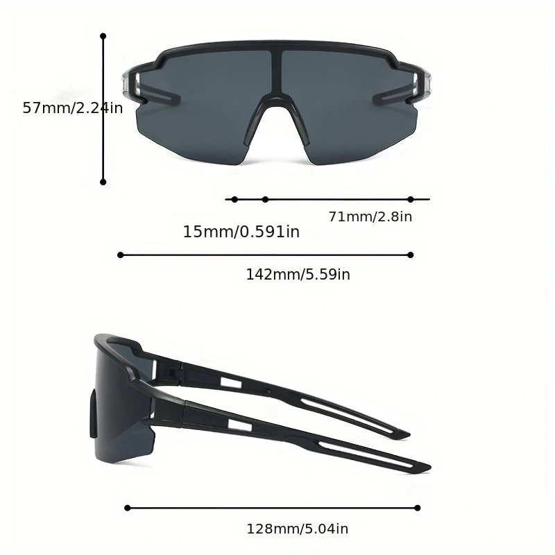 1 قطعة نظارات ملفوفة على الموضة للجنسين مناسبة للحياة اليومية في الهواء الطلق عطلة ركوب الدراجات تسلق الديكور