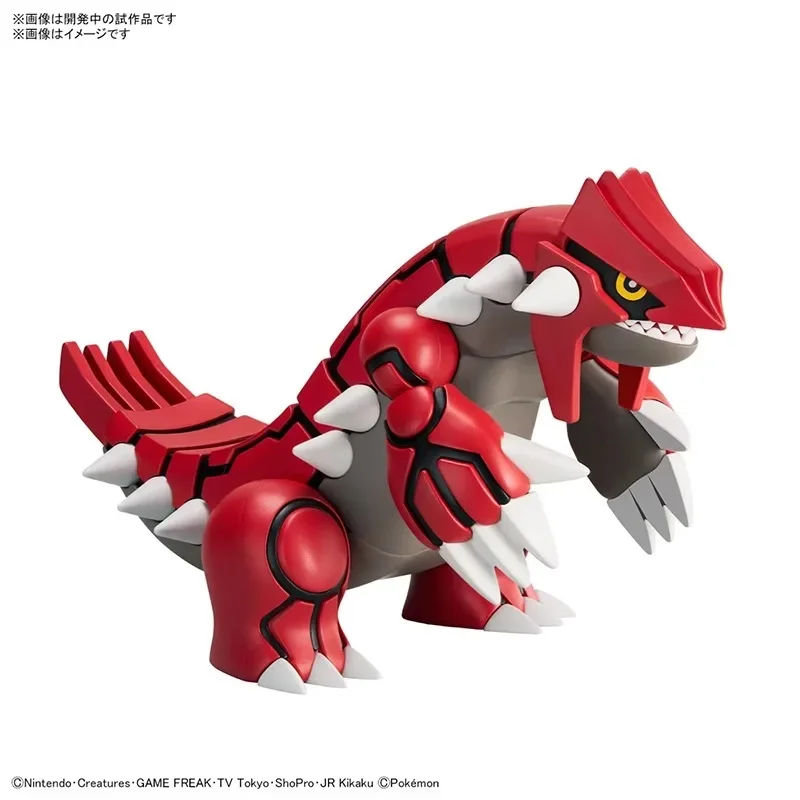 En Stock Original genuino Bandai Pokemon Anime Groudon montaje Anime figura de acción modelo juguetes adornos coleccionables regalos para niños