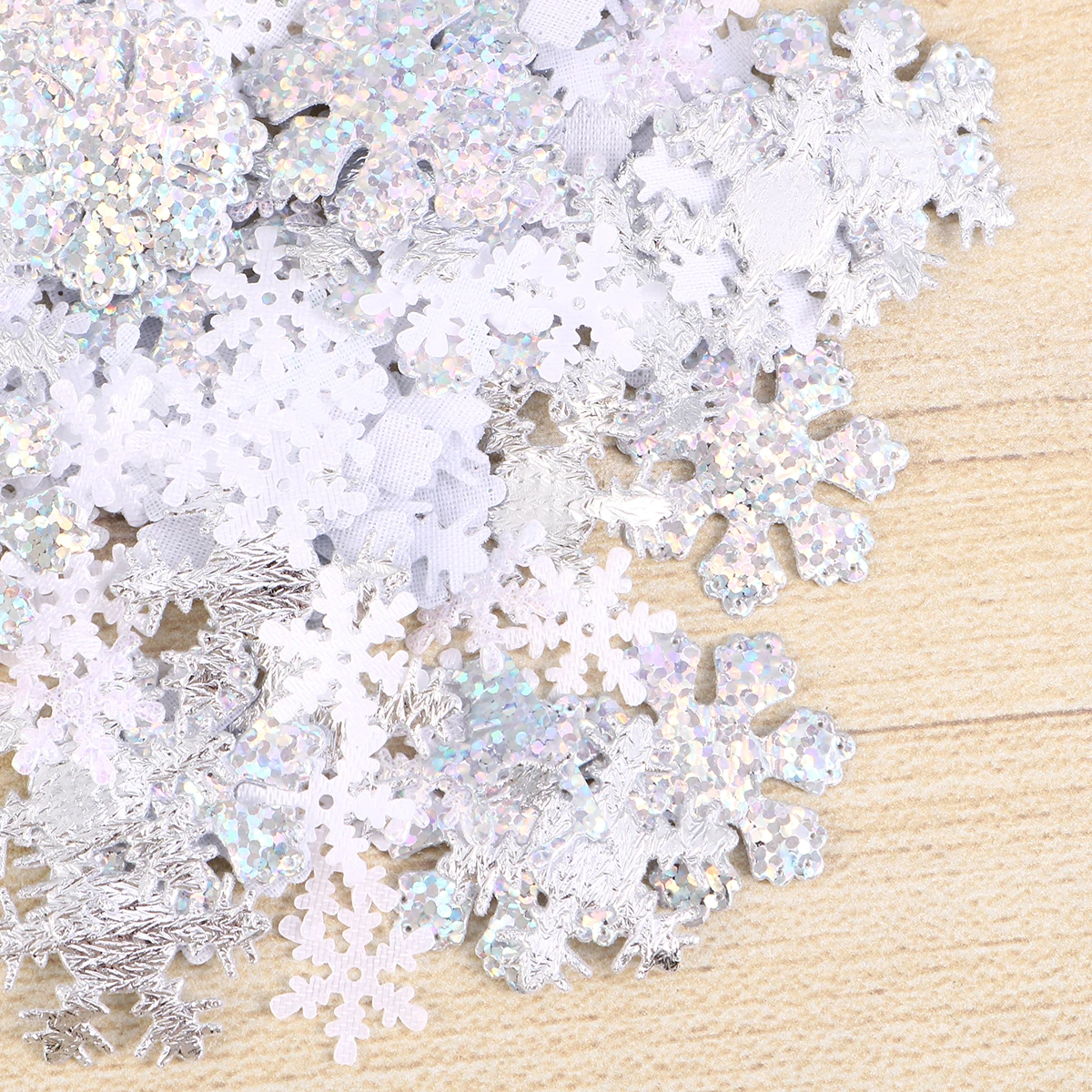 

Gold Christmas Snowflake Confetti Birthday Flash White Colorful Wedding Decoration