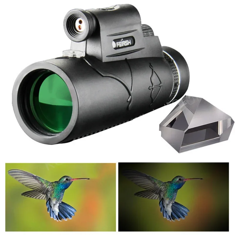 Portable Professional Telescope with Monocular Low Night Vision Hunting 50X60 Zoom High-definition Function Powerful Binoculars