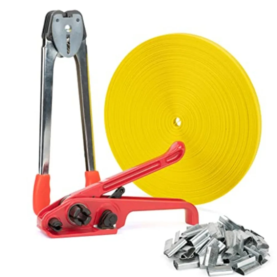 

Poly Tensioner and Cutter Manual Banding Tools Windlass for 1/2" -3/4" Width Polyester Polyproplyn Strap