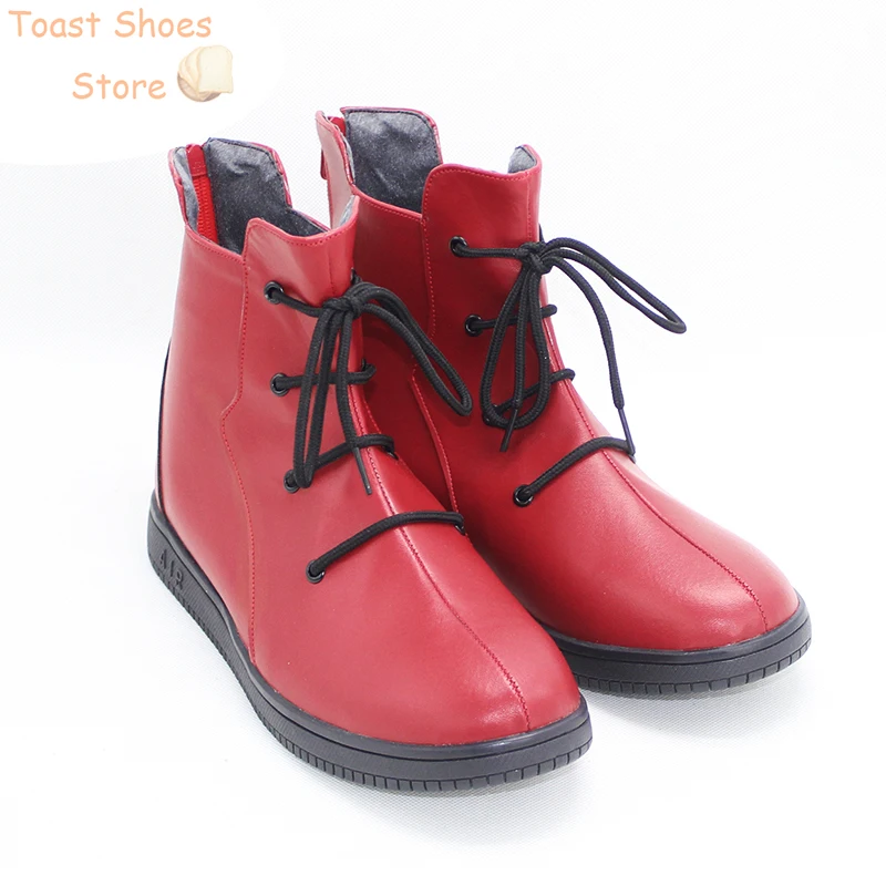 Yuji Itadori Red Boots Anime Jujutsu Kaisen Cosplay Shoes Halloween Carnival PU Leather Shoes Cosplay Props Costume Prop