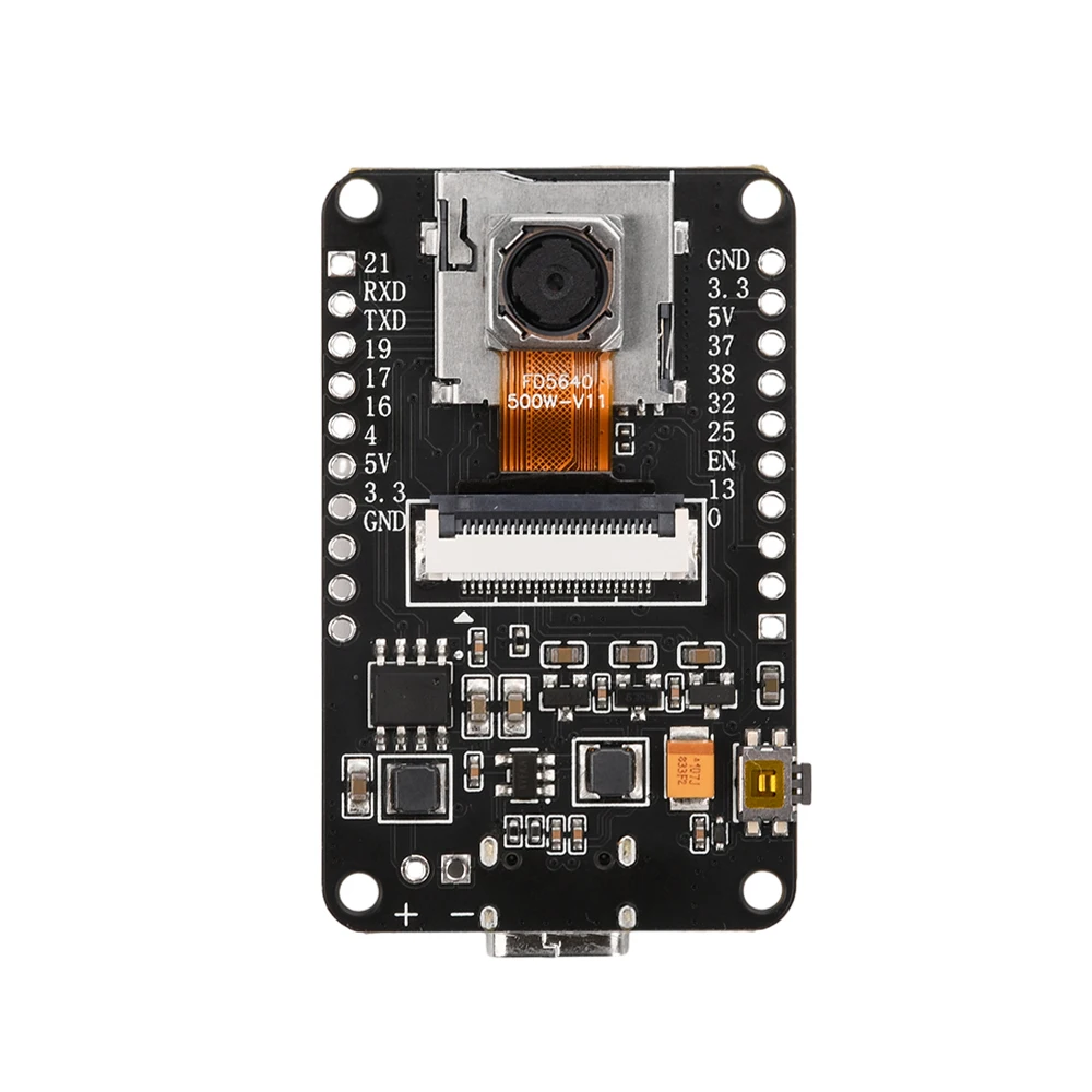 Imagem -04 - Kit de Módulo de Câmara Cam de Foco Automático Ov5640 Esp32 Af72 mm 2.4 Ghz Placa Compatível com Wifi e Bluetooth tipo c 8mb Psram hd 5mp