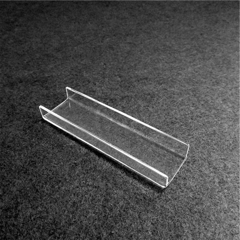 U shape clear quartz tube