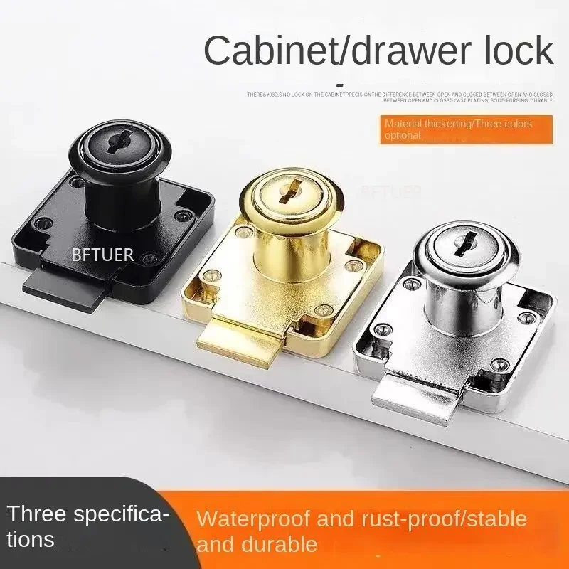 Portable Drawer Cupboard Locker Security Furniture Locks with Keys and Screws 22/32mm Silver Gold Blcak Mailbox Locks