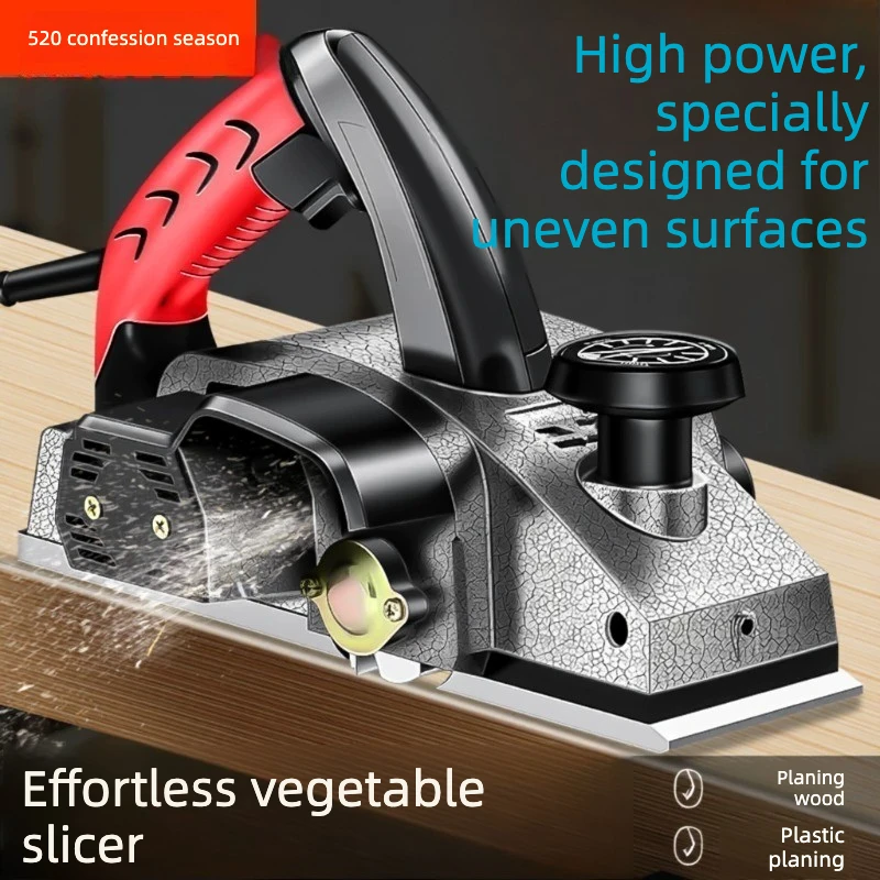 Electric wood planer, cutting board, electric, woodworking planer, portable household small electric woodworking tools