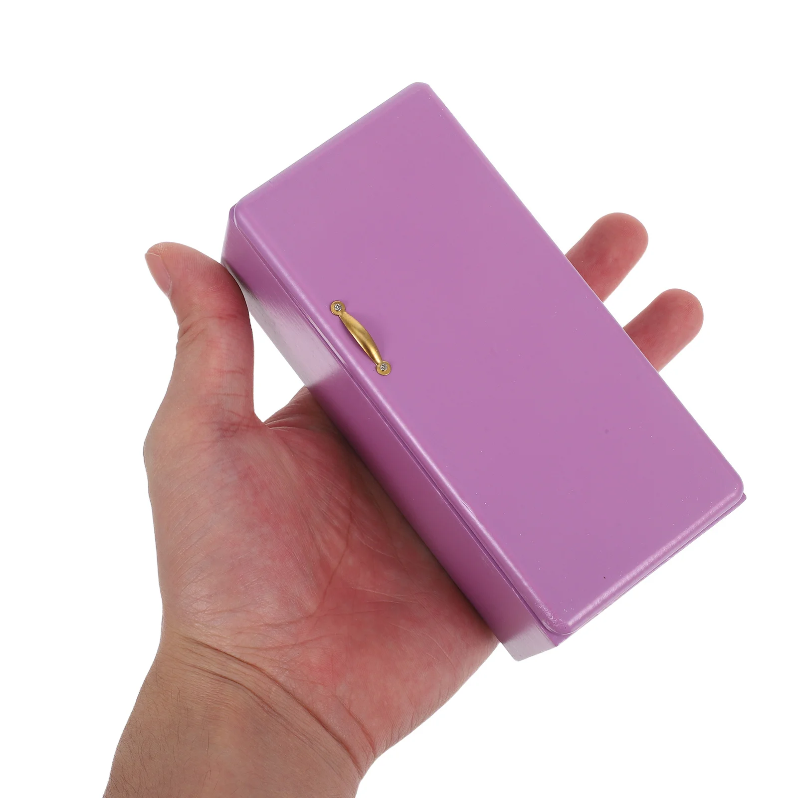 

Miniature Refrigerator Violet 1:12 Scale Realistic Dollhouse Kitchen Furniture Pretend Play For Kids Dining Room Decoration