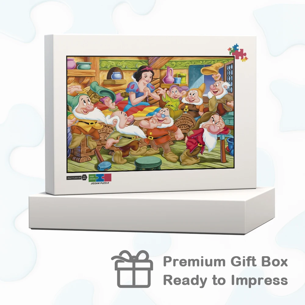 Branca de neve e os sete anões quebra-cabeça disney personagens dos desenhos animados grande adulto jigsaw clássico anime diy grande jogo de quebra-cabeça adultos
