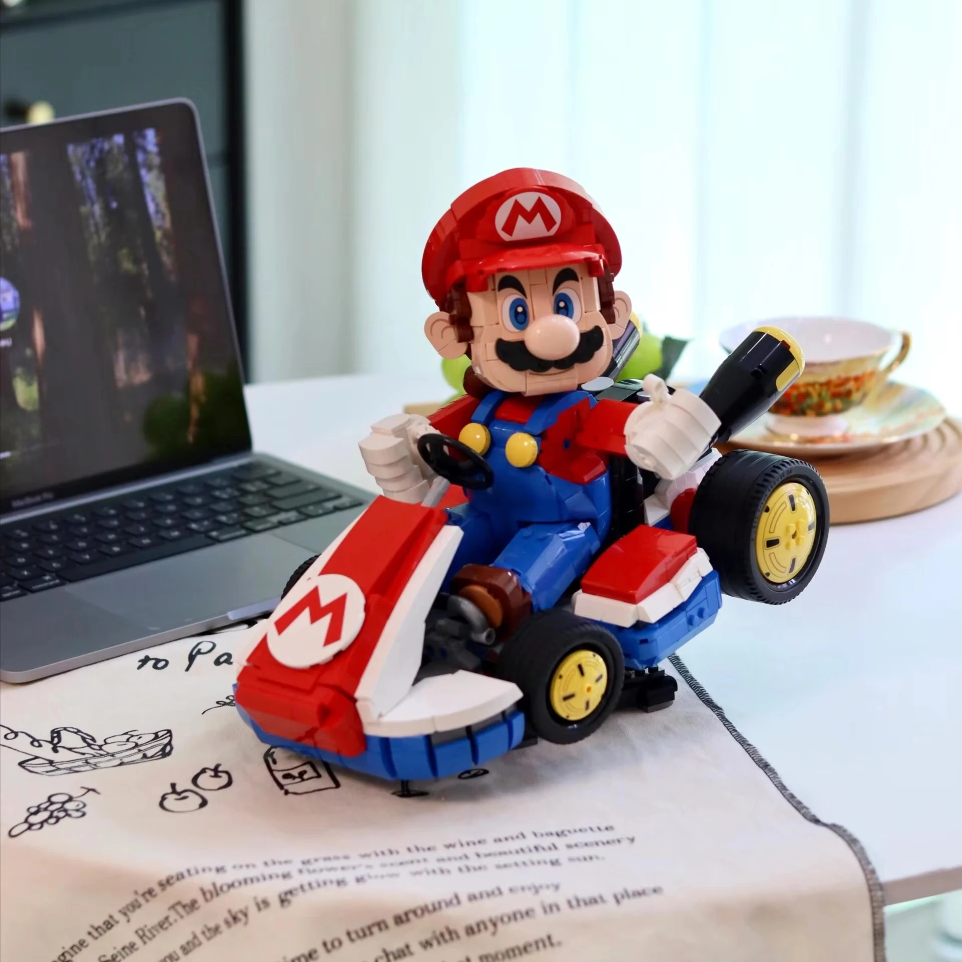 

2025 New Standard Kart Model Building Blocks Super Classic Marie Game Racing Car Assembly Bricks Toys for Kids birthday gift