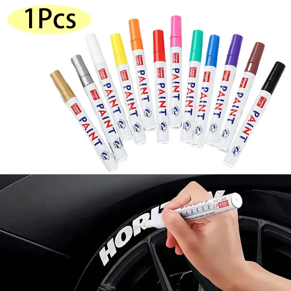 

Автомобильная ручка для рисования, водостойкая ручка для автомобильных колес, маслянистая ручка для рисования, автоматическая резиновая ручка для протектора шин, CD, металлический перманентный маркер для краски