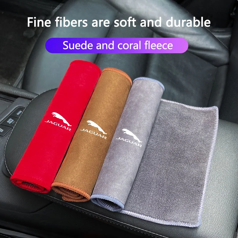 Microfiber Wash Towels Car Cleaning Drying Care Cloth for Jaguar XFL XEL E-PACE F-PACE F-TYPE XJ I-PACE X-TYPE XE XK C-X75 X-X16