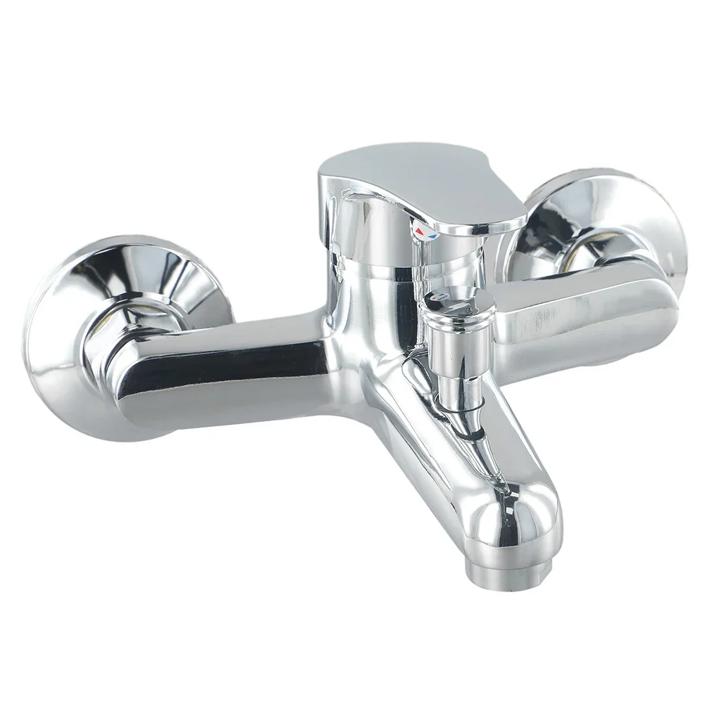 Double Holes Spout Mixer Tap Bathroom Decor Rust-free Zinc Alloy Double-hole Spout Design Easy Installation Lead-free