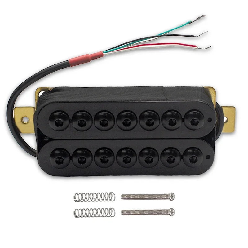 7 String Electric Guitar Humbucker Big Hex Adjustable Screw Dual Coil Pickup Coil Splitting Pickup N8.5K/B14K Output Guitar Part