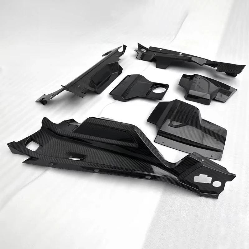 High Quality Dry Carbon Fiber Engine Compartment Decorative Panel Suitable for Engine Hood Panel Decoration Interior