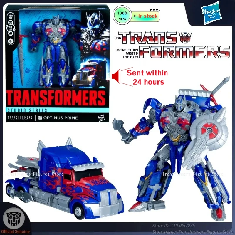 

In Stock Hasbro Transformer SS Studio Series L-Optimus Prime G1 Movie Cartoon Action Figure Anime Movable Robot Toys Kid Gifts
