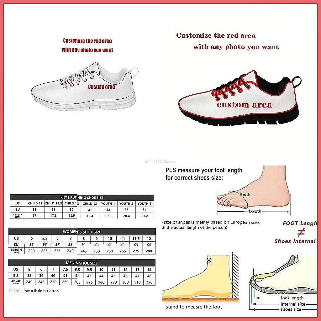 

Custom Sneakers for Men Women Kids - Personalized DIY Casual Sports Shoes High Quality