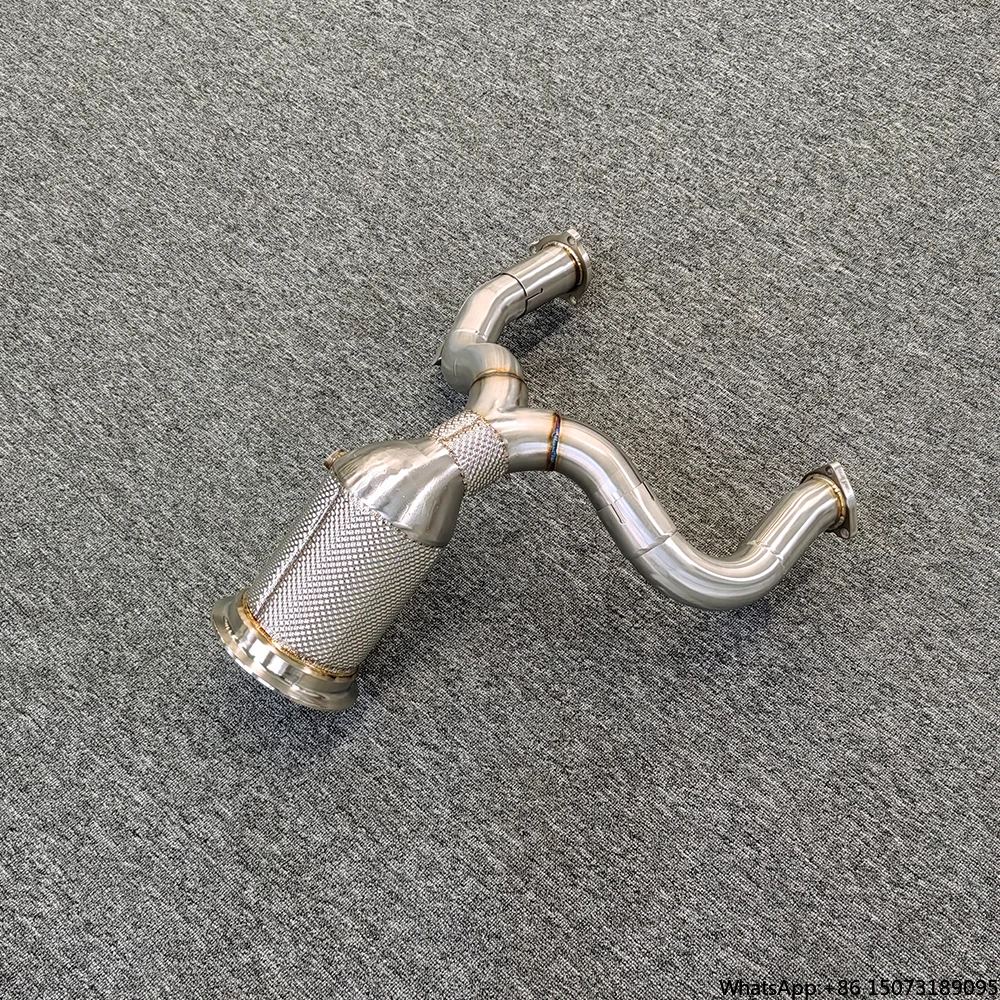 Exhaust Downpipe for  A6 A7  C8 3.0T  with Insulated Straight Through Downpipe Exhaust High-performance Downpipe