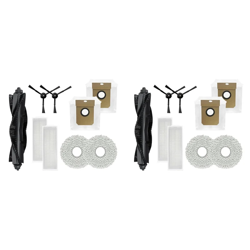 

HHO-2 комплект для Karingbee S7 OMNI, роликовая боковая щетка, фильтр Hepa, швабра, салфетки, тряпка, аксессуары для робота-пылесоса, замена