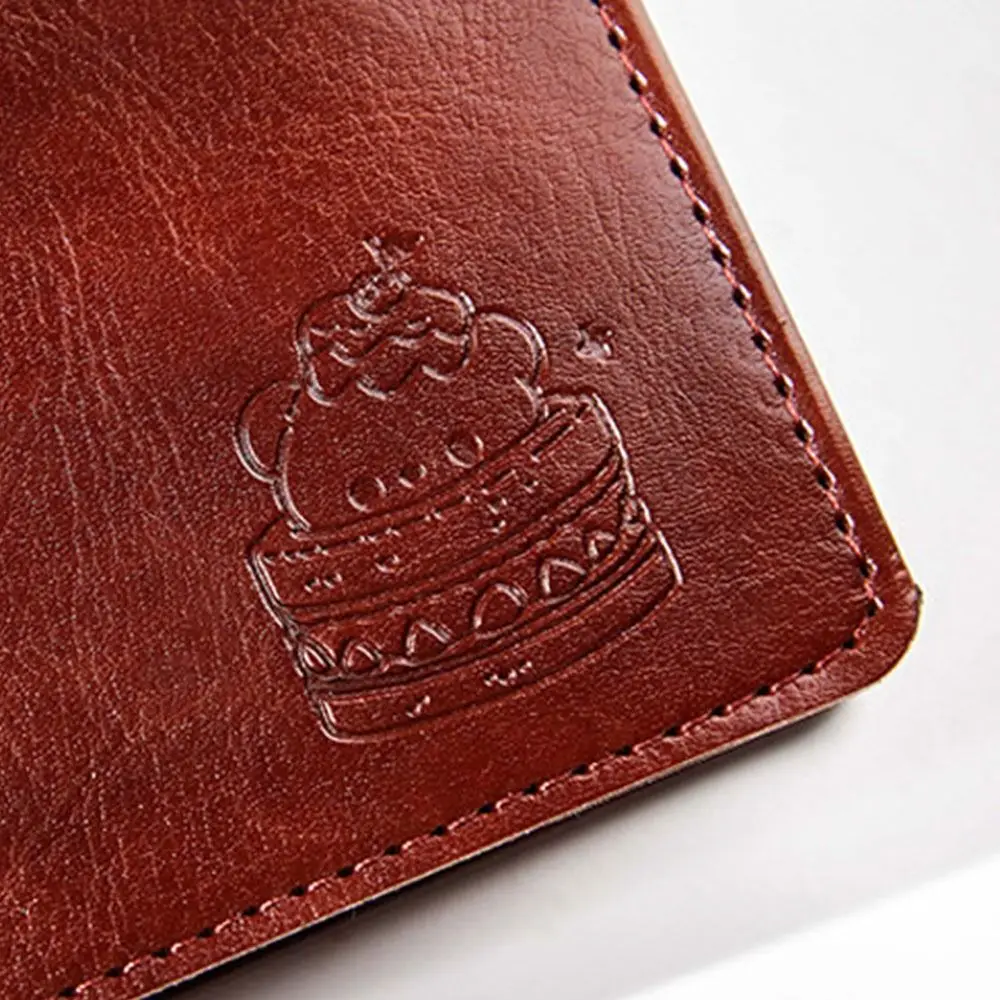Portable Loose-Leaf Notebook 5-Ring PU Leather Hardcover Work Record Book 80 Sheets with Calculator Binder Notepad