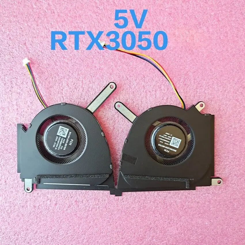 

New CPU GPU Cooling FAN DC5V For Asus TUF Dush 15 FX517 FX517Z FX517ZC FX517ZR