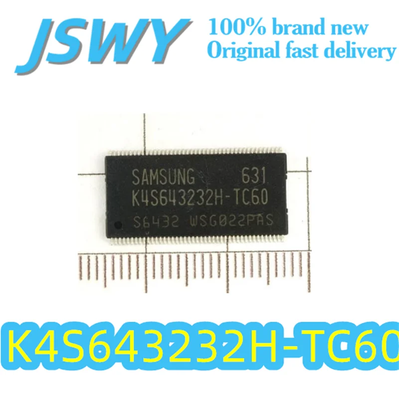 

(10/50 pieces) K4S643232H-TC60 K4S643232H 64Mx32 bit 64MB 3.3V SDRAM TSSOP-86 166MHz Electronics Quick Shipping