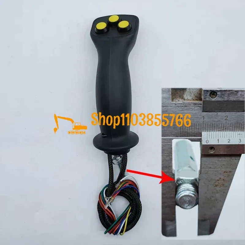 

New Rotary Excavating for XCMG Sany Zoomlion Rigs River Intelligent Dust Jacket Joystick Handle Glue 4 Keys 10MM Excavator